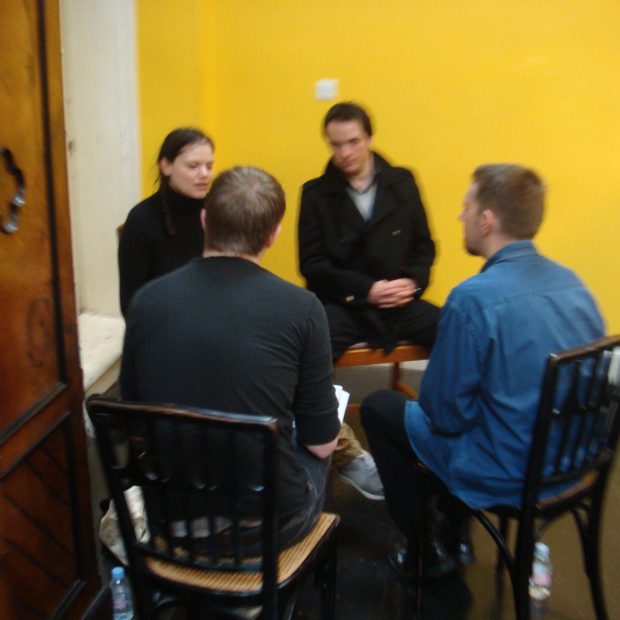 A fan meet and greet in progress